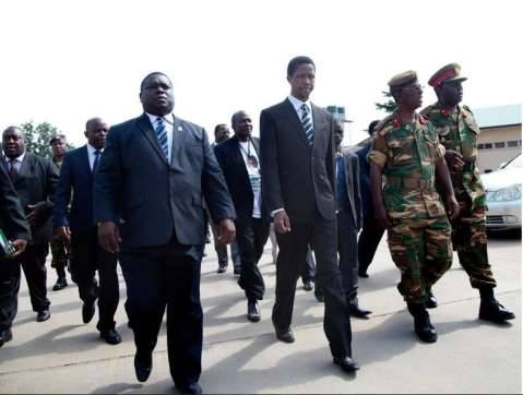 Hon. Edgar Chagwa Lungu took time to officially open a Military Hospital in Ndola