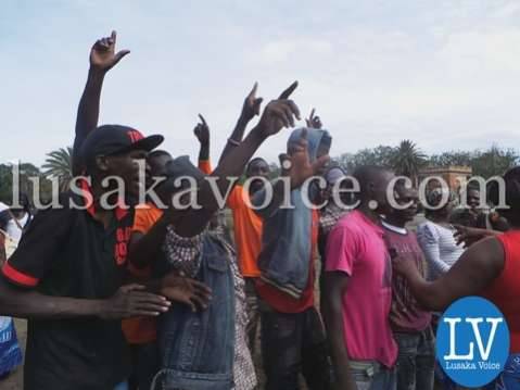 Nevers Mumba's supporters at Supreme Court in Lusaka  onDec 15, 2014 by Lusakavoice.com