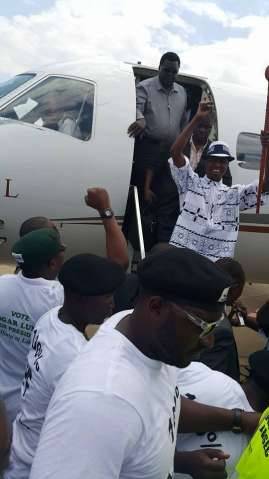 PF President Edgar Lungu arrives in Ndola now going to Kitwe