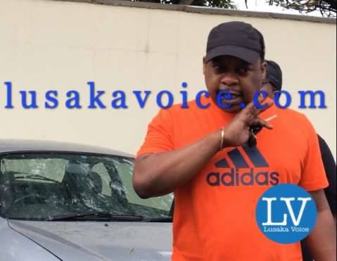 RATSA Director Zindaba Soko beats Ideal Funeral Home Driver at cfb Hospital in Lusaka on Dec 14, 2014 by Lusakavoice.com