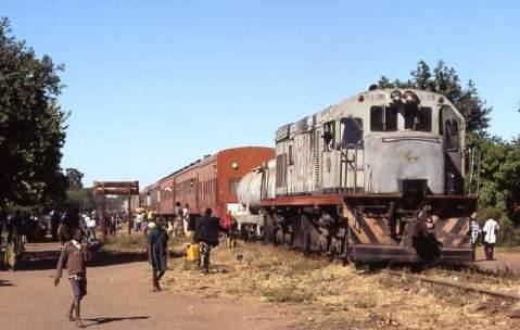 train. Livingstone – Mulobezi stopping at Livingstone- Sawmills