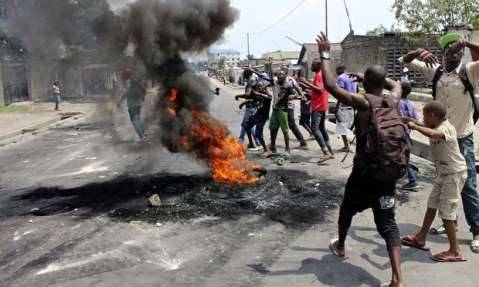 Kinshasa rallies protest against Joseph Kabila's attempts to stay in power by amending DR Congo's constitution. Photograph: Reuters