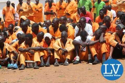 Mwembeshi Maximum Security Prison inmates - Photo Credit : Jean Mandela for Lusakvoice.com