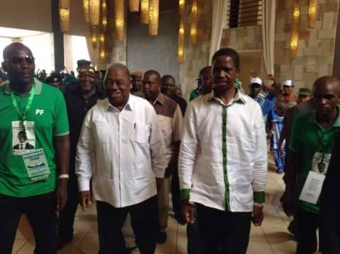 Rupiah Banda and Edgar Lungu tag along