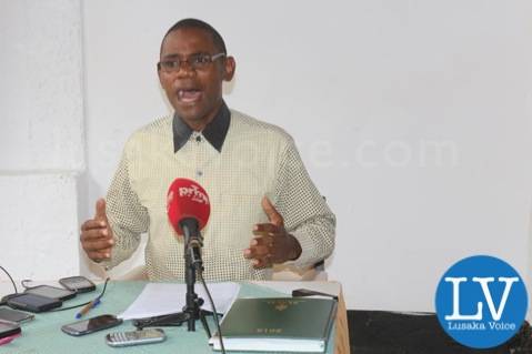 the Zambian Voice CEO Chilufya Tayali addressing journalist at Lusaka Hotel on Sunday, January 18th, 2015 , by Jean Mandela for Lusakavoice.com