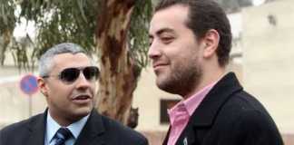 An Egyptian court on February 12 released Baher Mohamed (R) and Mohamed Fahmy, pending their retrial [EPA]