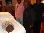 Mr. Willie Nsanda Sr. pays his last respects – Credit Nicky Shabolyo
