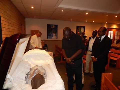 PF Secretary General, Mr. Davies Chama pays his last respects