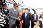 President Edgar Lungu on arrival at Sanya Phoenix International Airport for Boao forum in Hainan Province of China on March 27,2015 -Picture by THOMAS NSAMA