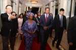 President Edgar Lungu with First Lady Esther Lungu arrives at Hong Qiao State Guest House in Shanghai, China on March 26,2015. The President is in China on a State Visit