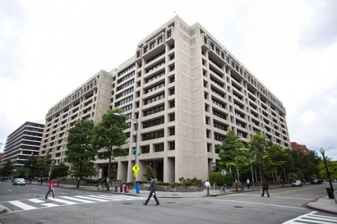 The International Monetary Fund headquarters:
