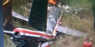 A SOUTH AFRICAN registered seven-seater plane has crashed and burnt to a shell in Mazabuka.