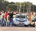 JASSY Singh is mobbed after his enthralling performance during the Pembe Milling motor rally qualifying stage
