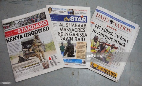 KENYA-UNREST-NEWSPAPERS-PRESS - Getty images