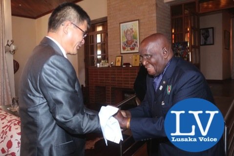 KK with Chinese Ambassador to Zambia Mr Yang Youming a this home (State Lodge area). - Photo Credit Jean Mandela - Lusakavoice.com