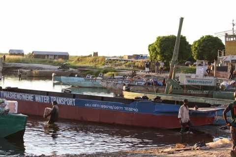 Many of the communities upstream are resupplied through boats like these.  They're long, somehow held together by multi-year old welds, and loaded down with tons and tons of supplies.