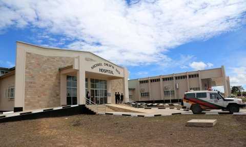 President Edgar Lungu on April 17,2015, Commissioned phase one of Micheal Chilufya Sata Hospital in Mpika- Pictures by EDDIE MWANALEZA