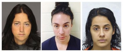 A combination image of booking photos show teachers convicted of sexual assaults (L-R) Nicole Dufault, Erica Ann Ginnetti and Kathryn Ronk in Essex County Department of Corrections, Michigan Department of Corrections, and Pennsylvania State Police photos respectively. REUTERS/HANDOUT VIA REUTERS A combination image of booking photos show teachers convicted of sexual assaults (L-R) Nicole Dufault, Erica Ann Ginnetti and Kathryn Ronk in Essex County Department of Corrections, Michigan Department of Corrections, and Pennsylvania State Police photos respectively. REUTERS/HANDOUT VIA REUTERS