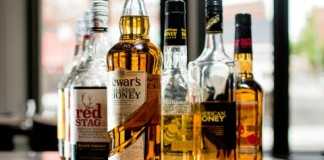 whisky, dollars