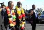 zimbabwe international trade fair-zimbabwe-president robert mugabe walks with zambian president sata – Credit ibtimes
