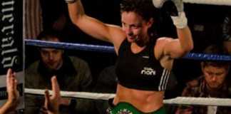 Christina “Lightning” McMahon Wins the Celtic Warrior Womens Bantamweight Title - Photo Credit- Gerard Donnelly