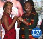 Esther Phiri and Minister Emerine Kabanshi  – Photo Credit Jean Mandela – Lusakavoice.com