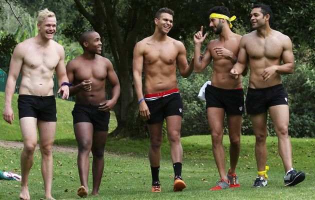 Mr Gay South Africa Craig Maggs; Mr Zambia, Siyathokoza Thabani Khumalo; Mr Iceland Troy Michael Jonsson; Mr Spain Jesus Martin Marquez; and Mr Dominican Republic Alejandro Torres-Solanot. Image by- ESA ALEXANDER Mr Gay South Africa Craig Maggs; Mr Zambia, Siyathokoza Thabani Khumalo; Mr Iceland Troy Michael Jonsson; Mr Spain Jesus Martin Marquez; and Mr Dominican Republic Alejandro Torres-Solanot. Image by- ESA ALEXANDER