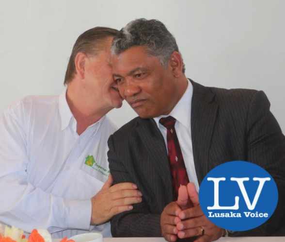 Peter Cottan and Hon Given Lubinda