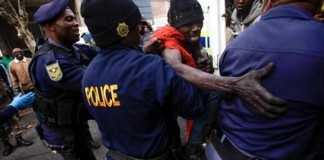Police in Johannesburg have detained a number of foreigners after raids on buildings in the city