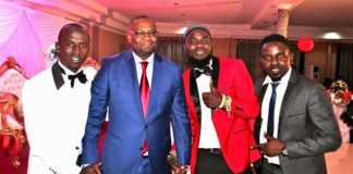 Emmanuel Mwamba with groom MackyII, Pilato , Petersen