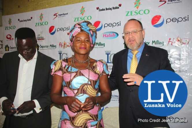 Best Western plus Lusaka Grand Hotel Dr Hans Heuer talking to Esther Phiri, Anthony Mwamba press briefing; . - Photo Credit Jean Mandela - Lusakavoice.com Esther Phiri,
