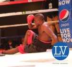 Light heavy weight international no title Exodus stables Anos Tewmfuma  (in a white short) vs Zimbabwe Nowell PMpofu , Anos won via a knock out     Jun 1, 2015