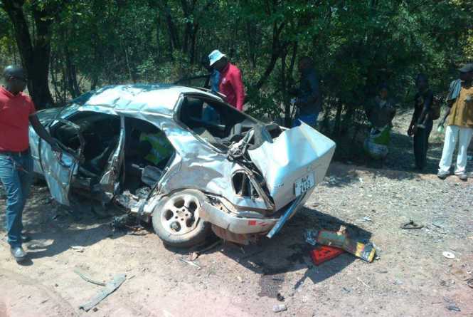 ACCIDENT ALONG MUFULIRA ROAD An accident that happened along Mufulira Road and it is feared that a Mother, father and two kids have died on the spot - Photo Credit - iWave FM Radio · ACCIDENT MUFULIRA