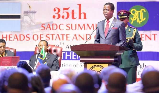 HIS EXCELLENCY, MR. EDGAR CHAGWA LUNGU, PRESIDENT OF THE REPUBLIC OF ZAMBIA, AT THE 35TH ORDINARY SUMMIT EDGAR CHAGWA LUNGU