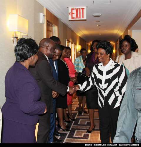 Permanent Mission of the Republic of Zambia to the United Nations Diplomatic staff - First Lady