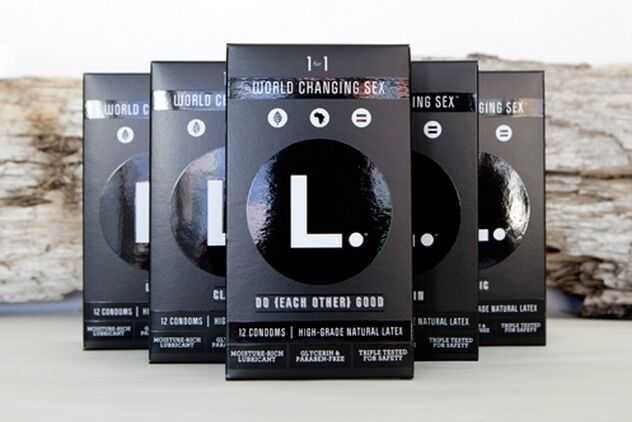 packages of L. condoms