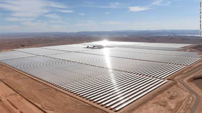 Morocco has switched on what will be the world's largest concentrated solar power plant.