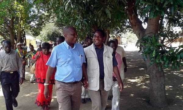 Felix Mutati with Hakainde Hichilema