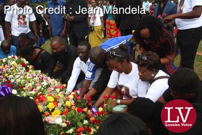 Late Faith Kandaba burial  at Lusaka Memorial Par