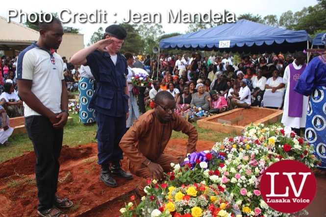 Late Faith Kandaba burial  at Lusaka Memorial Par