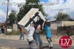 Some guys spotted along Matero- Lilanda carrying a fridge believed to have been looted.     – Lusakavoice.com