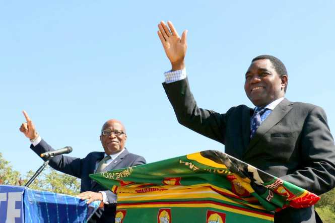 Hakainde Hichilema & Nevers mumba