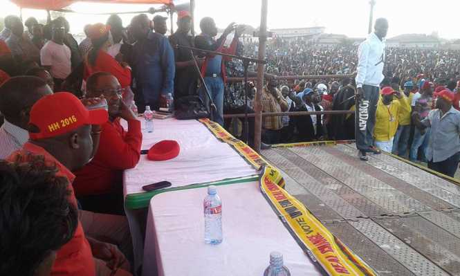 UPND rally at Changanamai grounds in Kitwe