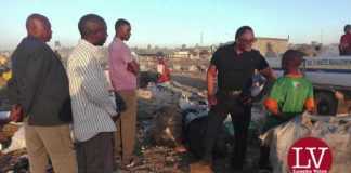 Fisho P Mwale Lusaka Mayor Aspiring Candidate 2016 Elections at the infamous Chunga Landfill-1