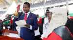 Swearing In Ceremony of President Lungu and Vice President Inonge Wina in Pictures at Heroes Stadium in Lusaka on September 13,2016