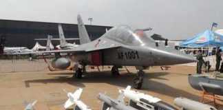 Zambian Air Force's newly delivered L-15 Falcon fighter/trainer aircraft
