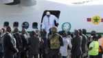 Adama Barrow arrived home, a week after taking the oath of office abroad amid a whirlwind political crisis [Jerome Delay/AP]