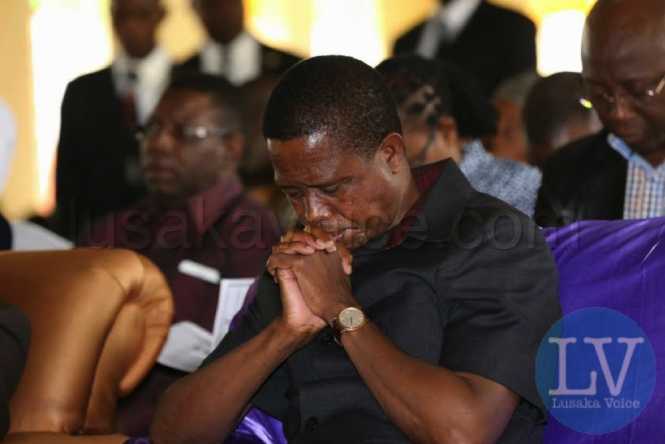 Edgar Lungu  at the Reformed  church of Zambia in Chipata lusakavoice.com