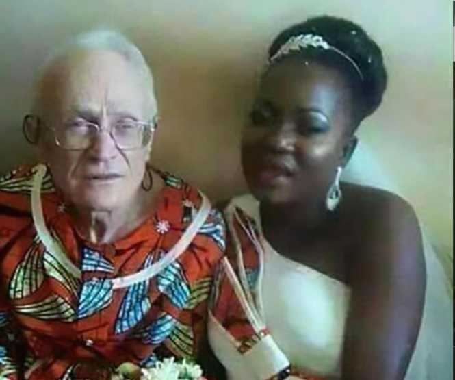 Charity Mumba insists that nonagenarian Peter Grooves is the love of her life - Credit THESun UK