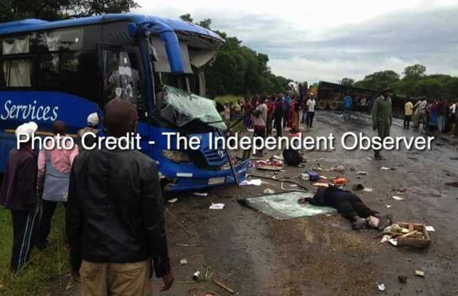 Ten people have died on the spot when a Copperbelt bound Mazhandu Family Bus Services collided with a truck on the Kabwe-Kapiri road - The Independent Observer Ten people have died on the spot when a Copperbelt bound Mazhandu Family Bus Services collided with a truck on the Kabwe-Kapiri road - The Independent Observer